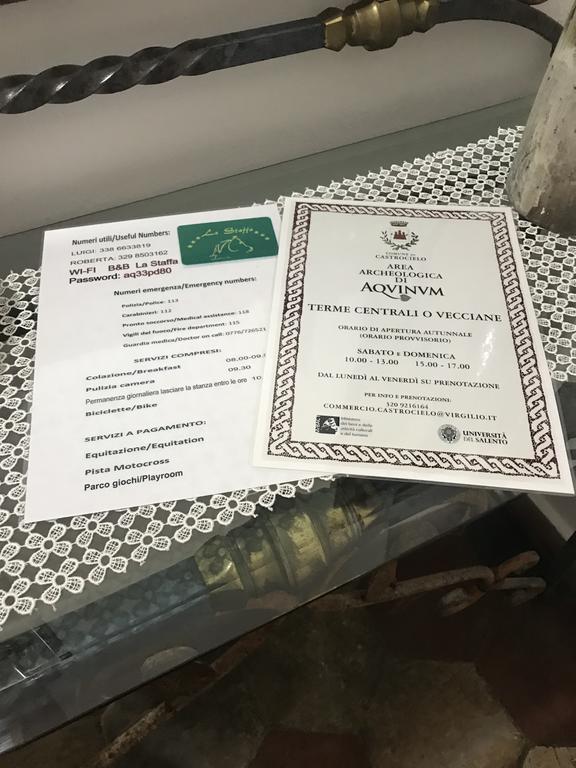 B&B La Staffa Aquino Ngoại thất bức ảnh